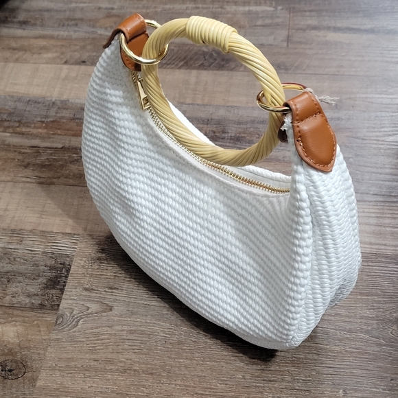 Straw Bracelet Bag - White - BNWT - Picture 9 of 11
